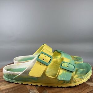 Birkenstock Arizona Essentials Eva 2 Strap Sandals Tie Dye Size EU 38 US 7